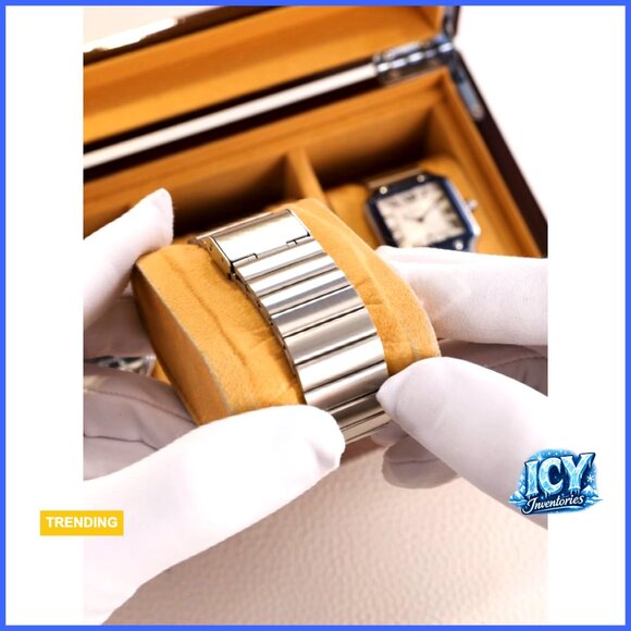 Stainless Steel Roman Numerals Analog Watch Waterproof Date Display main image 6